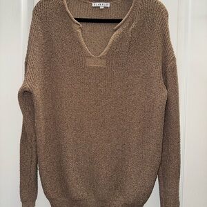 Blakely Women's V-Neck Brown Sweater
